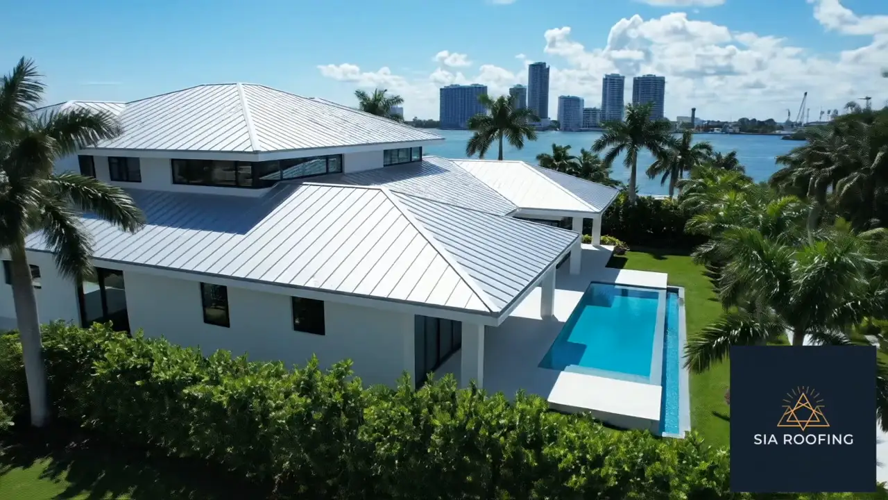 North Miami home with new Metal Roofing Installation